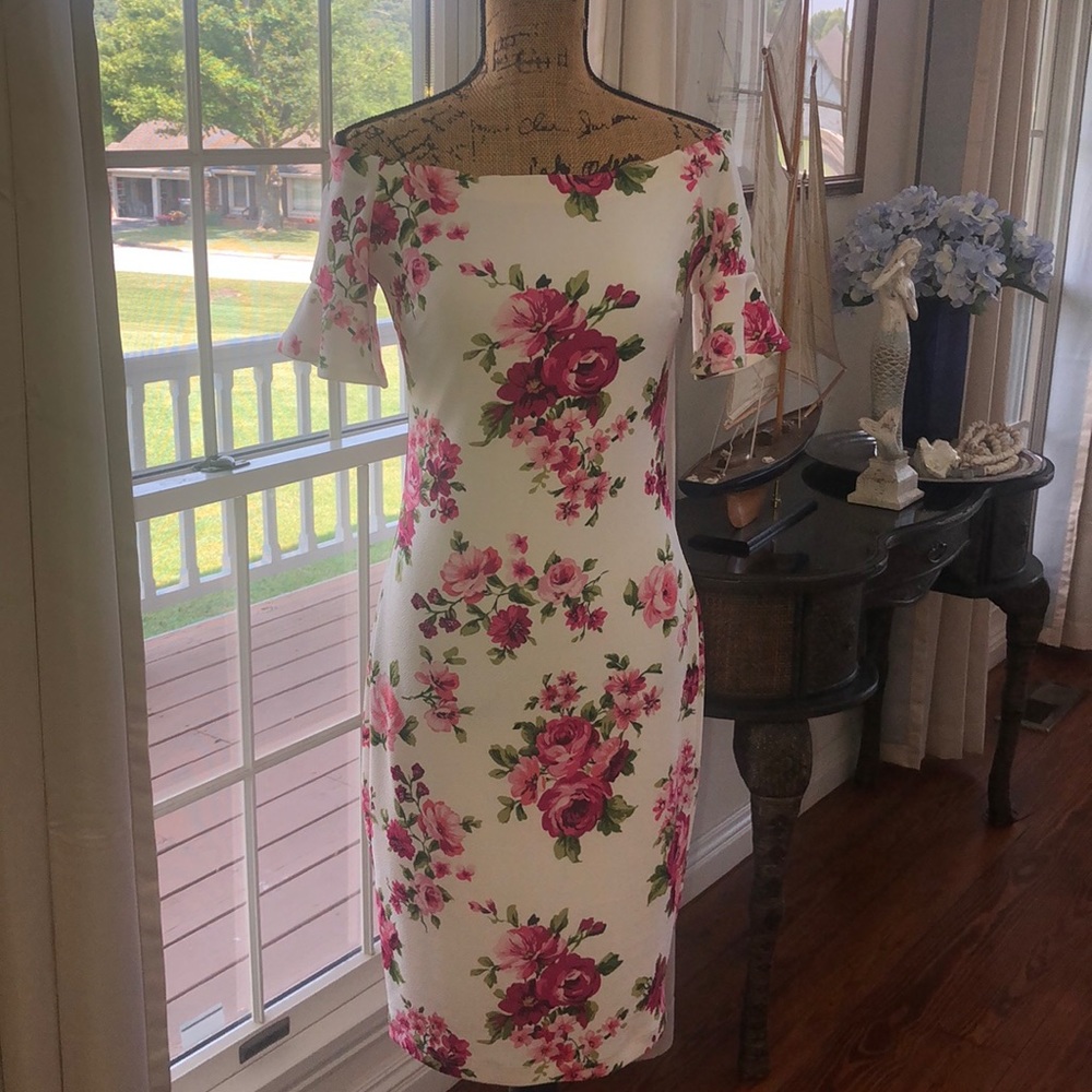 Floral Midi-length dress